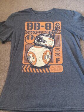 Star Wars BB-8 Droid Funko Pop Tees Men's T-Shirt Size M Gray